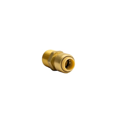 Quickfitting 3/4in Push-to-Connect x 1in MNPT Brass Male Straight Reducing Adapter Fitting LF8233MR